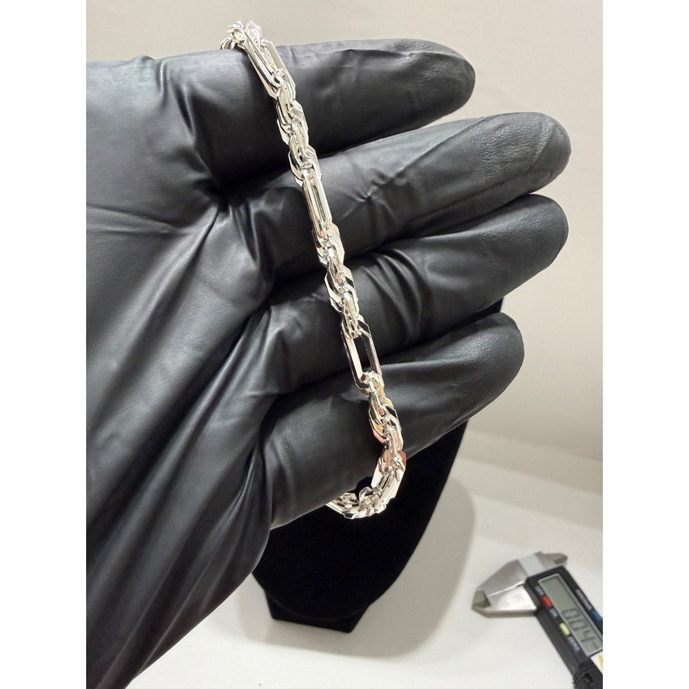 milano bracelet silver filled 10 inch 5mm stamped lobster clasp - Picture 5 of 8